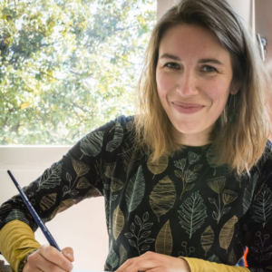 Artisan portrait bianca touchart aux couleurs de leau